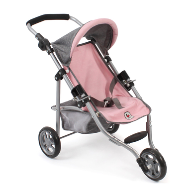 BAYER CHIC 2000 Jogging-Buggy LOLA Melange grau-rosa