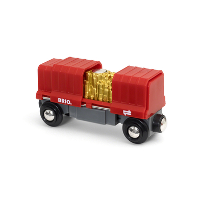 BRIO® WORLD Figurine wagon conteneur d'or 33938