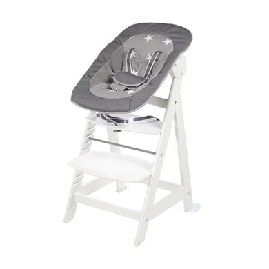 roba Chaise haute enfant à marche Born Up Set 2en1 Little Stars blanc