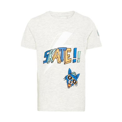 name it Boys T-Shirt Huffano Gris Clair Mélange