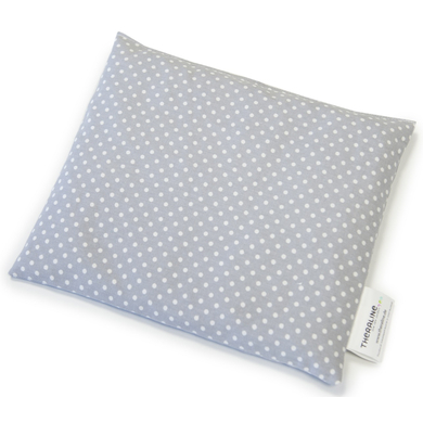 Image of THERALINE Cuscino con semi di ciliegio cm 23 x 26 cm pois grigio059