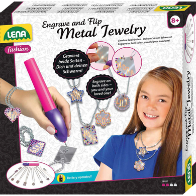 LENA® Jeu créatif gravure de bijoux enfant métal