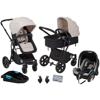 babyGO Poussette duo combinée 2en1 Summer beige