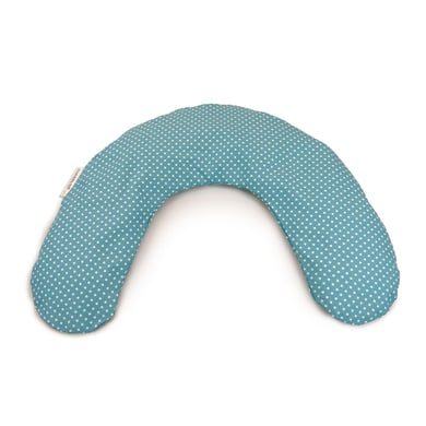 THERALINE Bezug Frühchenkissen mittel 100 x 15 cm – Punkte türkis