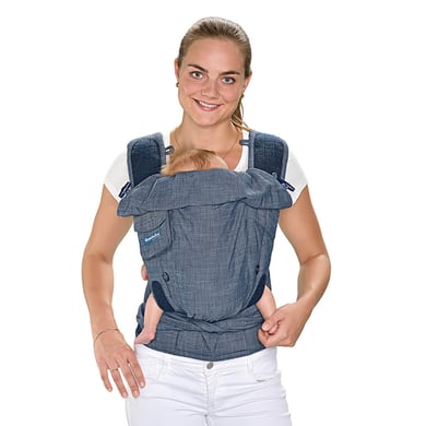 HOPPEDIZ portabebés Bondolino Plus Popeline One Size Denim