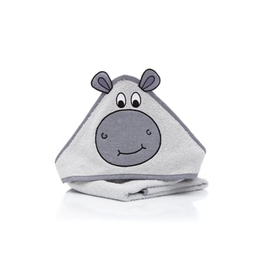 fillikid Toalla de baño con capucha hippo 75 x 75 cm