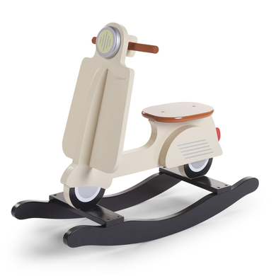 CHILDHOME Scooter à bascule enfant bois crème