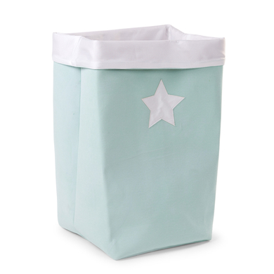 CHILDHOME Panier de rangement menthe blanc 32x32x60 cm