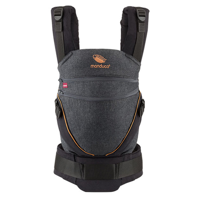 manduca Porte-bébé dorsal ventral XT Cotton denimblack-toffee