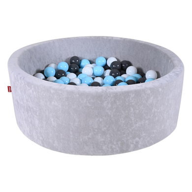 Image of knorr® toys Piscina di palline soft Grey, incl 300 palline crema /grigio/ azzurro
