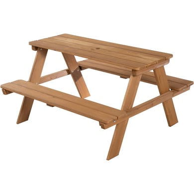 roba Table et banc enfant pique-nique pour 4 Outdoor Deluxe bois tek