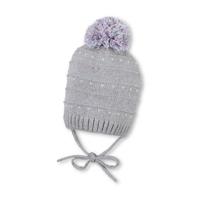 Sterntaler Girls Gorro de punto de plata mélange