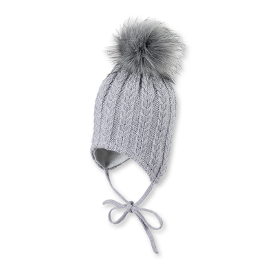 Sterntaler Girls Bonnet tricoté argent mélangé