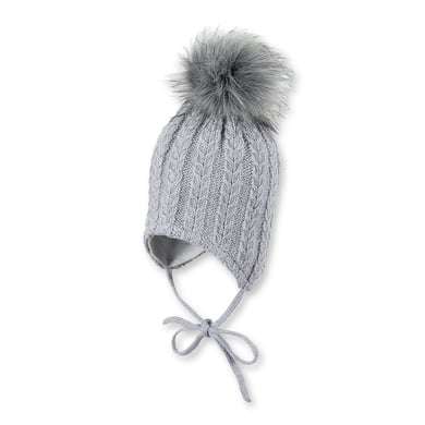 Sterntaler Girls Gorro de punto de plata mélange