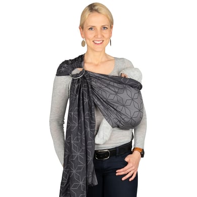 Hoppediz Fular portabebés Ring-Sling Jacquard Malmö Stone