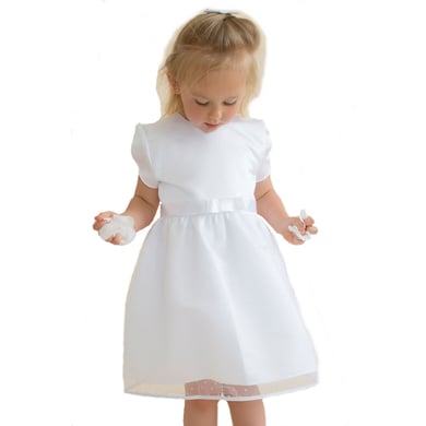 Levně HOBEA Křestní šaty Emilia bílé