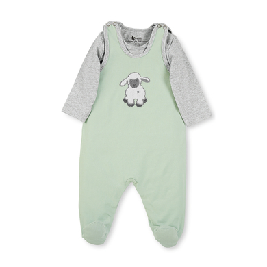 Sterntaler Ensemble grenouillère et t-shirt enfant Jersey Stanley vert clair
