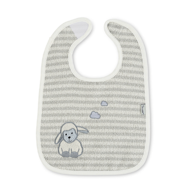 Sterntaler Bavoir enfant à scratch Stanley mouton gris