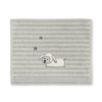 Sterntaler Serviette de bain enfant Stanley mouton gris 50x30 cm