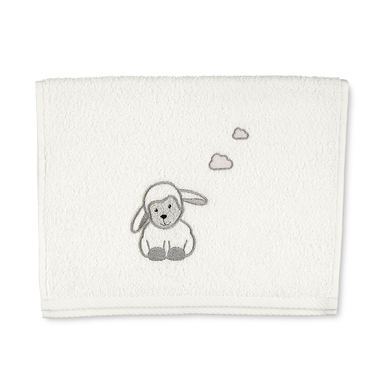 Sterntaler Serviette de bain enfant Stanley mouton écru 50x30 cm