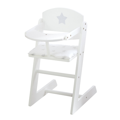 roba Chaise haute pour poupée Stella bois blanc