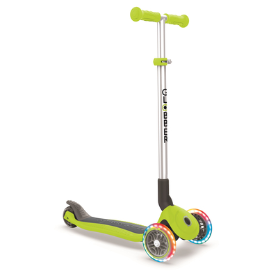 Globber Trottinette enfant 3 roues pliable Primo roue lumineuse vert