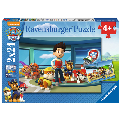 Levně Ravensburger Puzzle 2x 24 kusĹŻ - Paw Patrol: uĹľiteÄŤnĂ© sniffers