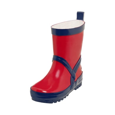 Image of Playshoes Stivali in gomma rosso/blu
