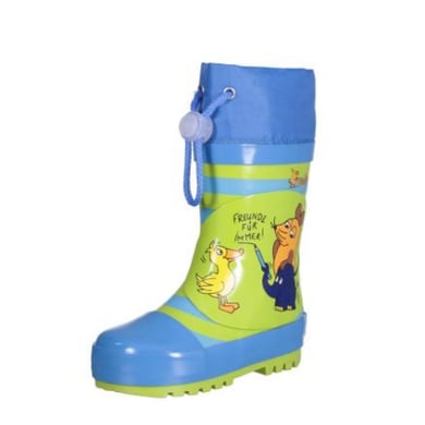 Image of Playshoes Stivali ingomma Amici per sempre blu/verde059