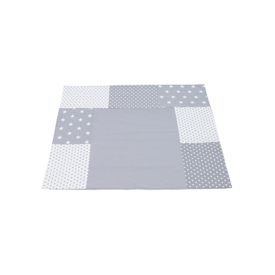 Levně Ullenboom Patchwork PĹ™ebalovacĂ­ potah matrace ĹˇedĂ˝ch hvÄ›zd 75x85 cm