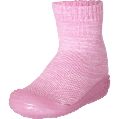 Playshoes Chaussons enfant tricot rose