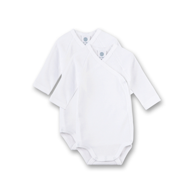 Sanetta body manga larga paquete de 2 white