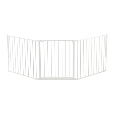 BabyDan Barrera de seguridad para niños Flex L 90 a 223 cm blanco