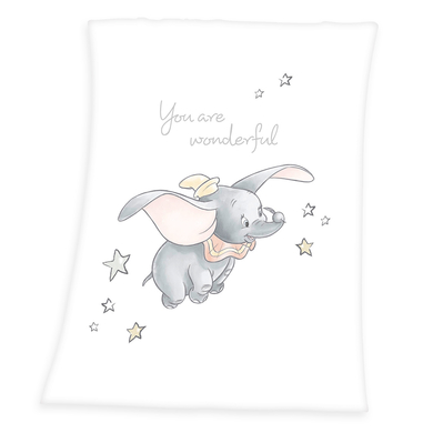 HERDING Couverture enfant polaire Dumbo Disney 75x100 cm