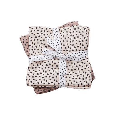 Done by Deer™ Lange enfant Happy dots poudré 70x70 cm lot de 2