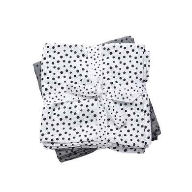 Done by Deer™ Lange enfant Happy dots gris 70x70 cm lot de 2