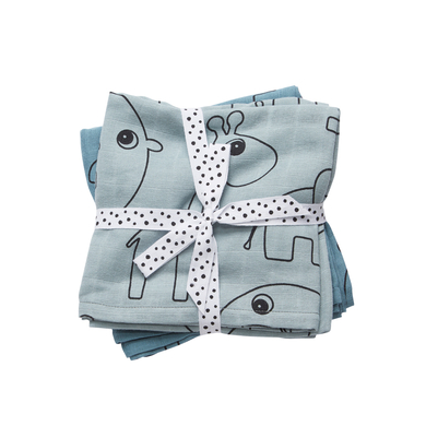 Image of Done by Deer ™ Swaddle, set da 2 Contour Blue059