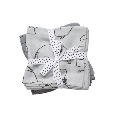 Image of Done by Deer ™ Swaddle, set da 2 Contour grigio059