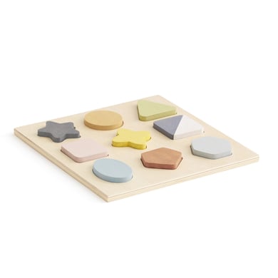 Kids Concept® Puzzle à formes, bois naturel