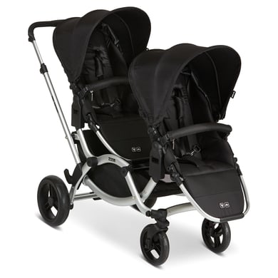 ABC DESIGN Poussette double combinée inline Zoom black, 2 sièges sport, 2019