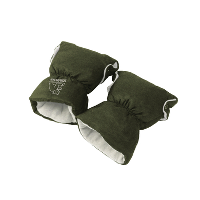 Heitmann Calentador de manos Oso polar verde oscuro-moteado