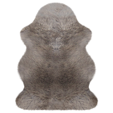 Heitmann Tapis de jeu laine d'agneau australienne premium taupe 100x68 cm
