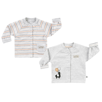 JACKY veste réversible Lama Ringel gris clair mélange