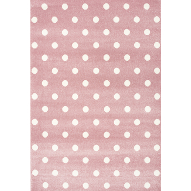 LIVONE Tapis enfant Kids Love Rugs Circle rose/blanc 100x150 cm