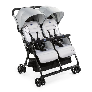 chicco Twin buggy Ohlala Twin Silver Cat