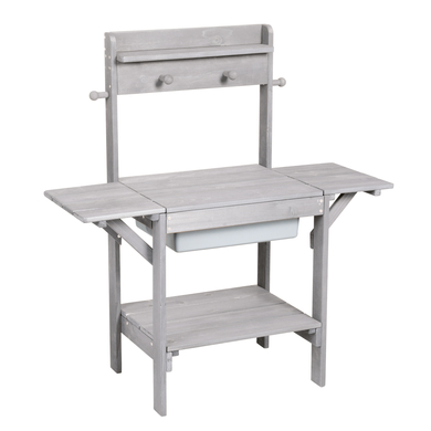 roba Table enfant jeux d'eau et sable Midi, bois gris