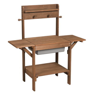 roba Table enfant jeux d'eau et sable Midi, bois brun
