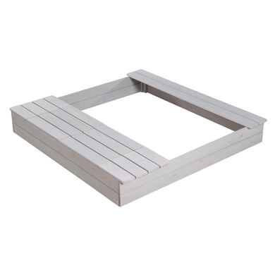 roba Bac à sable enfant, bassines de jeu, bois gris