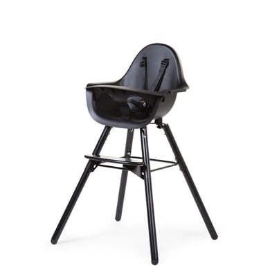 CHILD HOME Trona Evolu 2 negra/negra 2 en 1 + aro