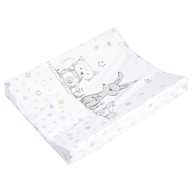 JULIUS ZÖLLNER Matelas à langer 2 bordures lapin hibou 50x65 cm